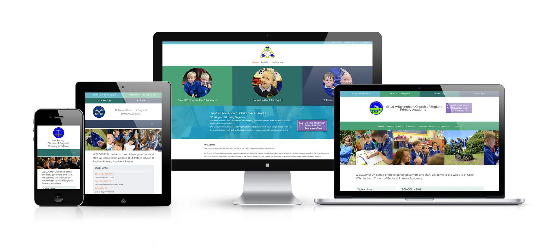 Trinity Federation of Church Academies Norfolk Website Build