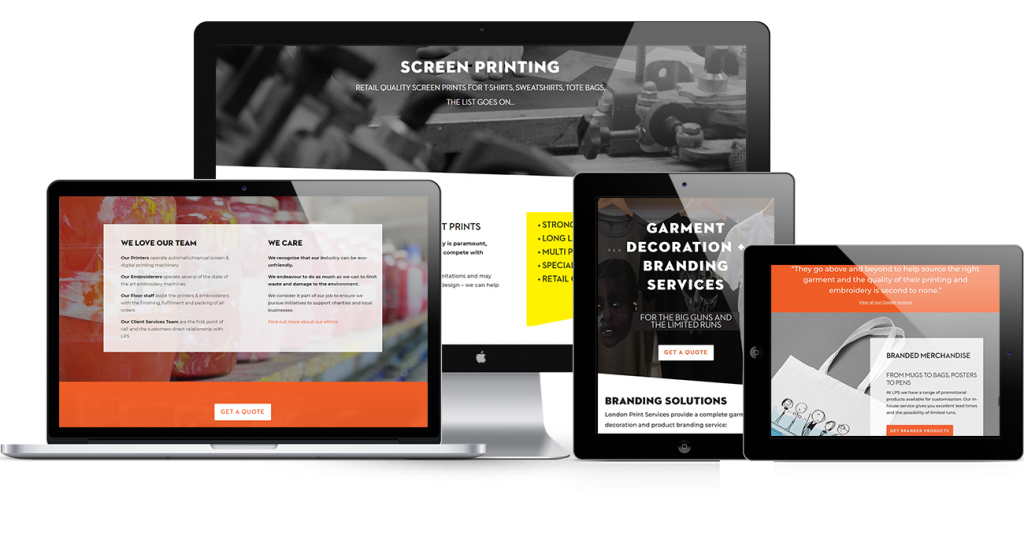 London Print Service WordPress Website Development